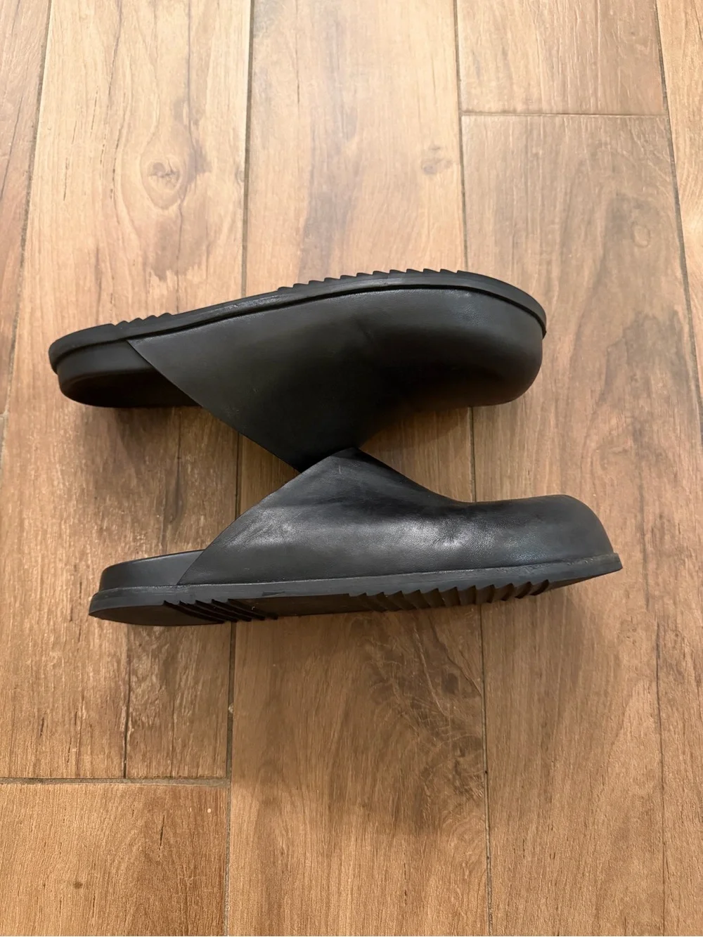 Rick Owens Granola Leather Mules Size 43/US 9.5